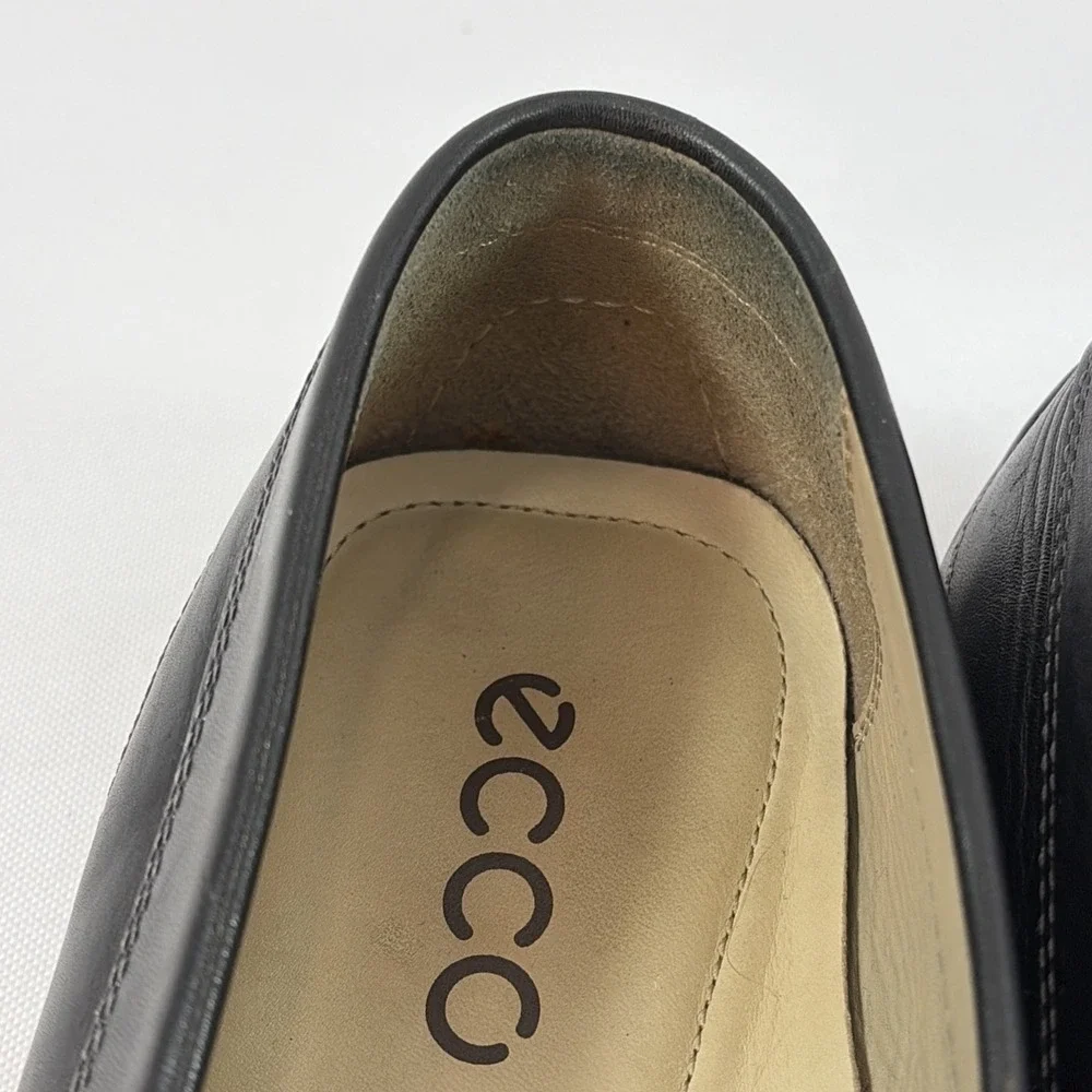 Ecco Classic Moc 2.0 Slip-On Driving Shoe Men's 44EU 11US Black Leather Loafers